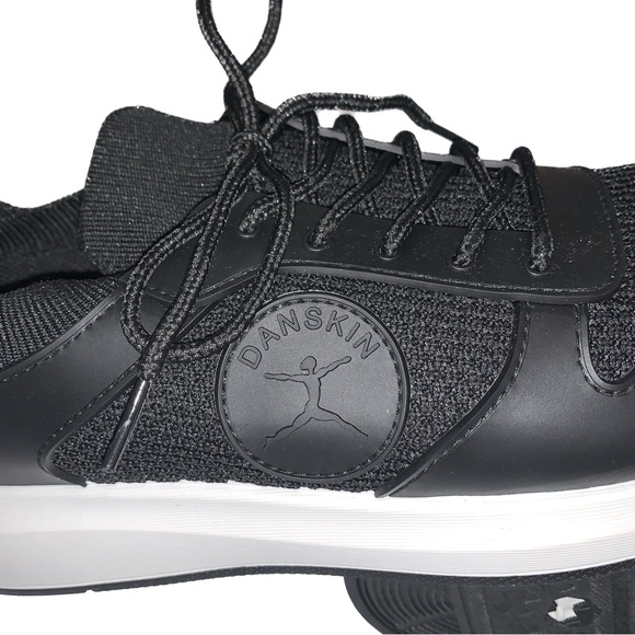 DANSKIN Women’s Infinite Black Ultra Light Knit Sneakers, Slip on Shoes Size 9 - Picture 4 of 15